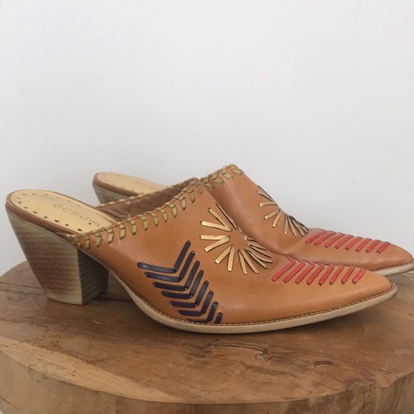 BCBGirls Shoes - BCBGirls Western Leather Mules